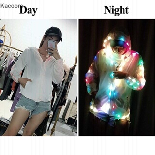 Ka Roupas LED Vestido De Dança Fria Casaco De Colorido Luzes Intermitentes Halloween br