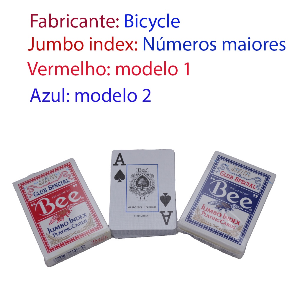 Baralho completo de cartas para jogos de pôquer e cassino