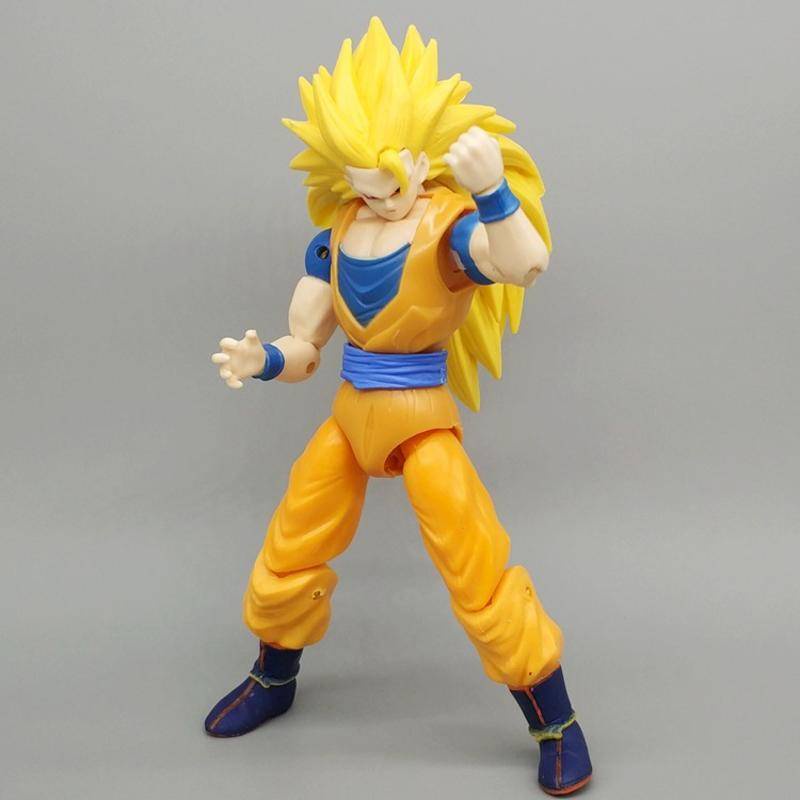 Boneco Dragon Ball Super Goku SSJ - Goku SSJ1 17cm Cabelo Amarelo, cabelo  do goku desenho