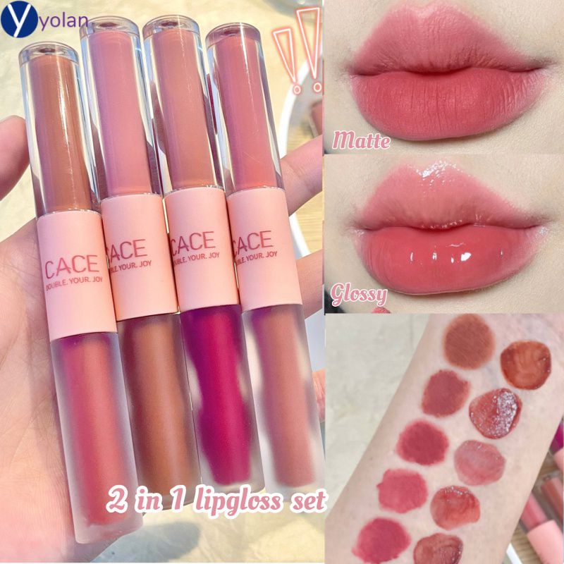 USLIKE Lip Glaze Cute Key Chain Lip Gloss Velvet Mousse Lip Tint Lipstick  Non-stick Cup Lip Makeup Women Cosmetics - AliExpress