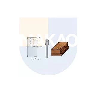 Fresa para Chanfro 30º Grau 10x6mm para Acabamento 2059113.01 Radix
