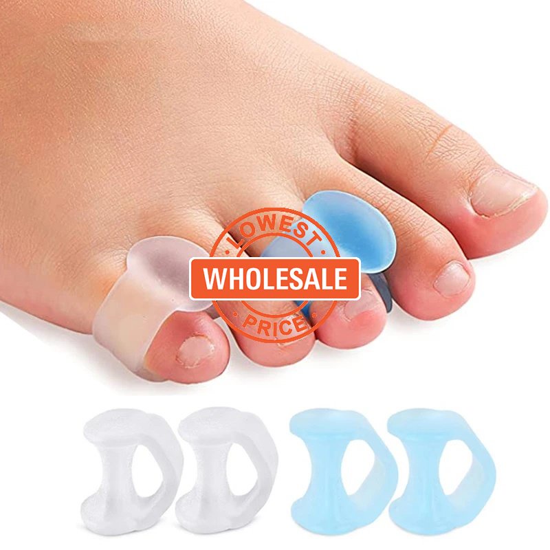 [1/2Pcs Ferramentas De Tratamento Dos Pés Ortopedia/Ajustador De Etropião Óssea/Separador De Dedos De Silicone/Aparelho Externos Big Hallux Valgus Corretor/Correção Do Dedo Polegar