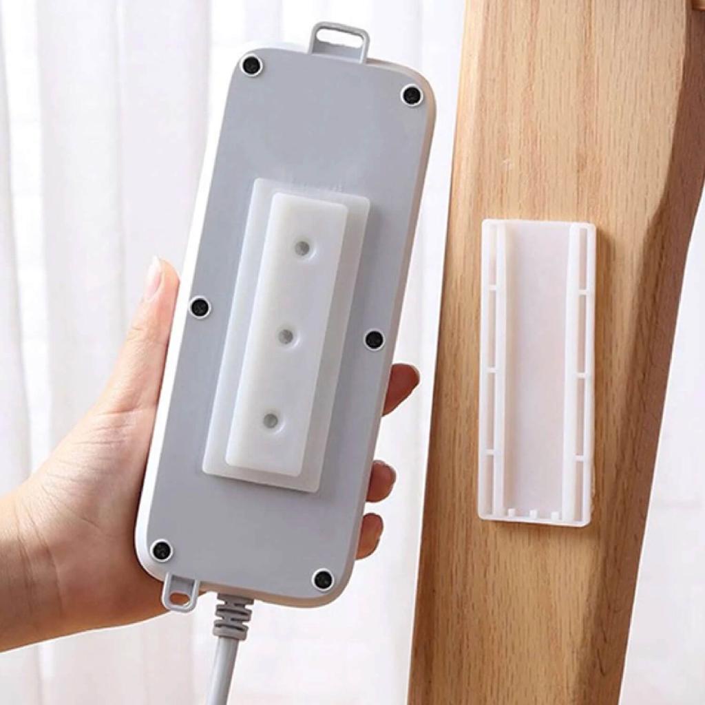 Suporte p/ Extensão Fixar Filtro de Linha e Objetos Diversos/Household Auto-Adesivo Plugue Fixer Broca Livre