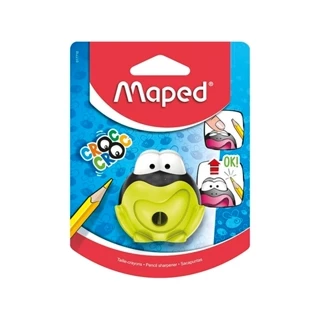 Apontador com coletor Croc Croc Sapo 1 furo 017710 Maped