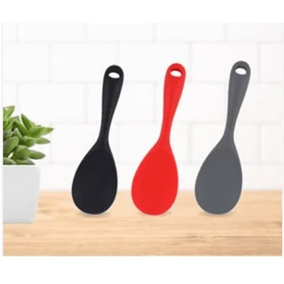 Colher de Arroz Silicone Multiuso Reforçada 22Cm Utensílio Premium