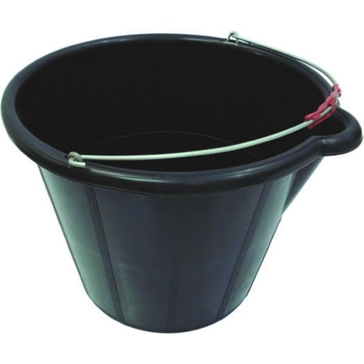 Kit 3 Un. Balde De PVC Com Bico 12 Litros Preto Terraplast | Shopee Brasil