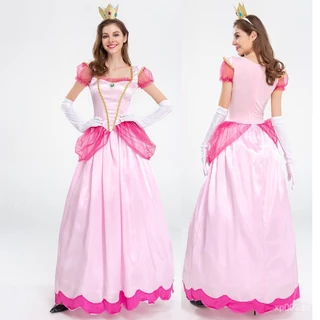 Princesa Adulta Halloween Peach Fantasia