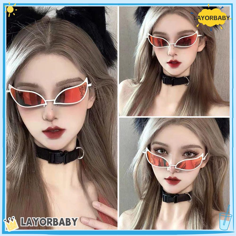 [LAYORBABY] Trendy Funny Cosplay Prop Anti UV Eyewear One Piece Doflamingo Sunglasses Cosplay Sunglasses/Multicolor