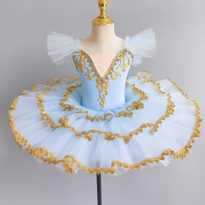 Vestido De Bailarina ZUYPSK Com Saia De Lantejoulas Para Meninas - Ideal Para Dança E Festas