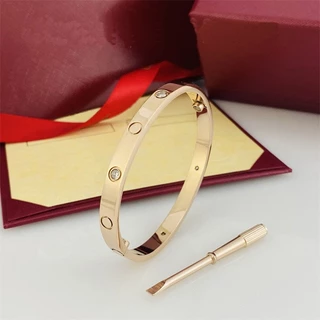 Pulseira feminina estilo High-end Fashion Trend Titanium Steel Plated 18K Gold Bracelet Estilo Europeu Americano All-Match Style Pulseira feminina