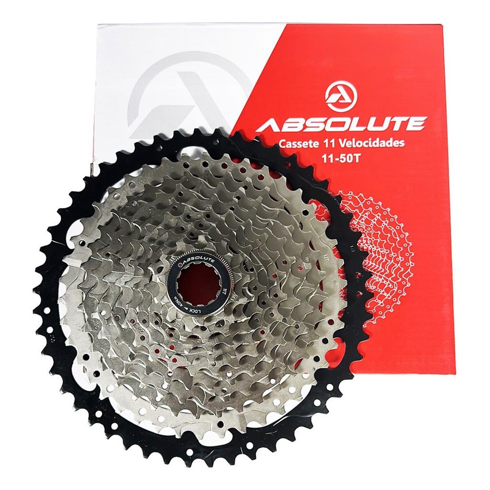 Cassete K7 11v 11x50 Absolute Prata 1x11 Velocidades Mtb