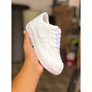 Tênis infantil nike air force branco Melhor Preço e Qualidade da Plataforma  !!! - Escorrega o Preço