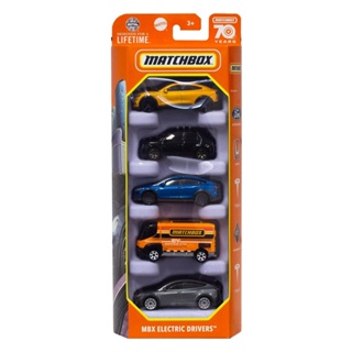 Matchbox Basics MBX Eletric drivers Pacote com 5 - Mattel
