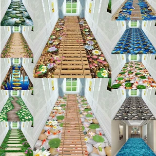 Quarto 3D De 100cm De Comprimento Simples Longo Antiderrapante De Entrada De Escada Corredor Do Corre