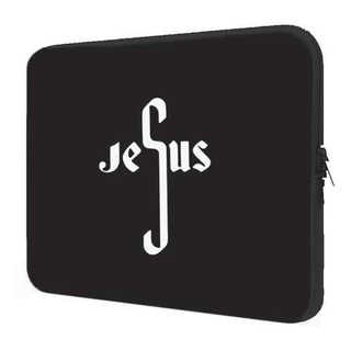 Capa Case Notebook 15.6 Personalizado Jesus Letras