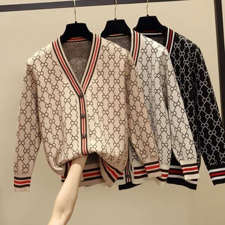 moletom E bolso estampa plus tricô peluciado G4 blusa de frio feminina plus size cardigan feminino tricot modal trico Suéter camisola