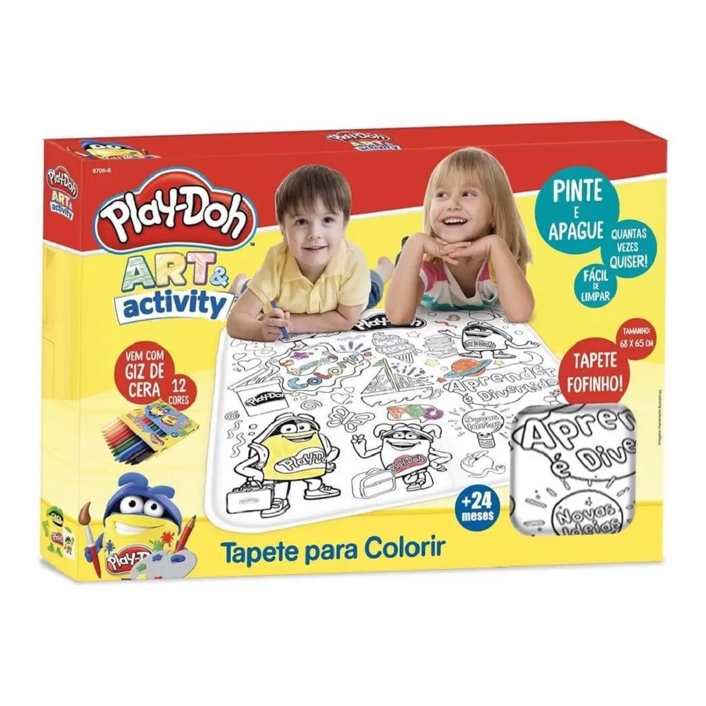 Brinquedo Tapete Para colorir Fun Bolofofos F0116-2