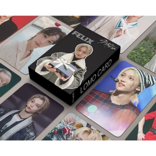 55pcs/Set Kpop Stray Kids Felix Solo Lomo Cards Boys Photocards Straykids Photo Card Postal Para Coleção De Fãs