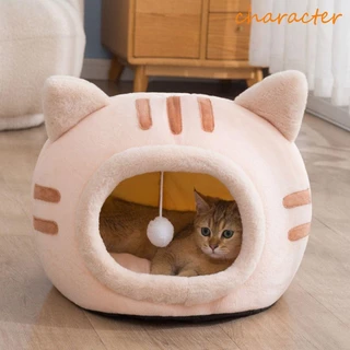 Caráter Cama De Gato Semi-Fechada De Outono E Inverno Ninho De Animal De Estimação Suprimentos Para Filhotes Em Forma De Cachorro