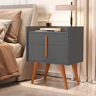 Mesa de Cabeceira Davi 1 Gaveta 1 Porta Pés Palito - Várias Cores - JM Casa dos Moveis