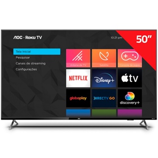 Smart TV 50 Polegadas DLED 4K HDR 50U6125 4 HDMI AOC