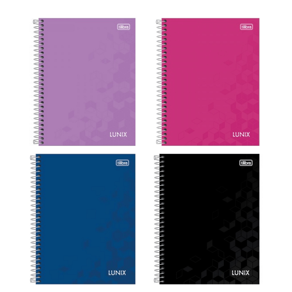 Caderno Colegial Tilibra Lunix 10 Matérias 160 Folhas 177mm x 240mm ...