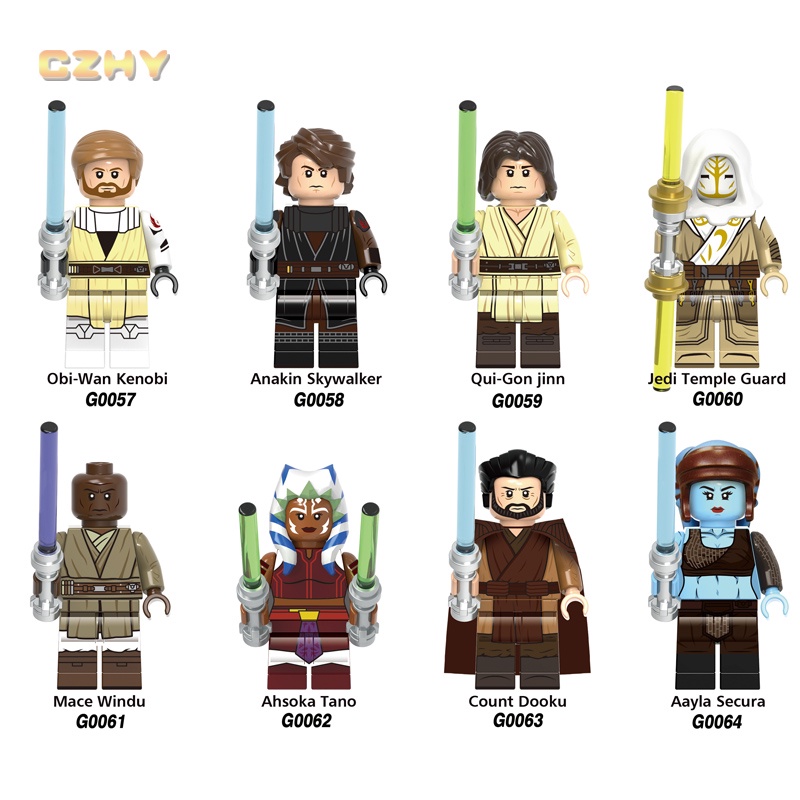 Asyla Secura Conta Dooku Obi-Wan Anakin Skywalker Mace Windu Ahsoka Mini Blocos De Construção Figuras De Brinquedos De Presente Para Crianças