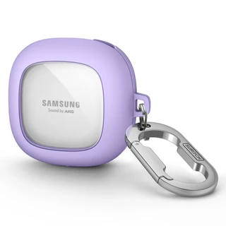 Capa Dura Transparente E Elegante Para PC À Prova De Choque TPU Com Mosquetão Samsung Galaxy Buds 2 Pro Live FE
