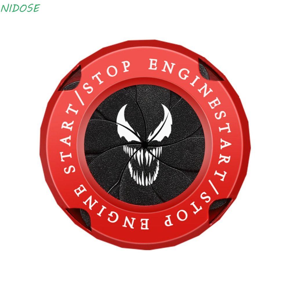 NIDOSE Onekey Start Stop Button Cover Botão De Parada De Motos Tampa Do Partida Interruptor Protetor Tampas Rotativas