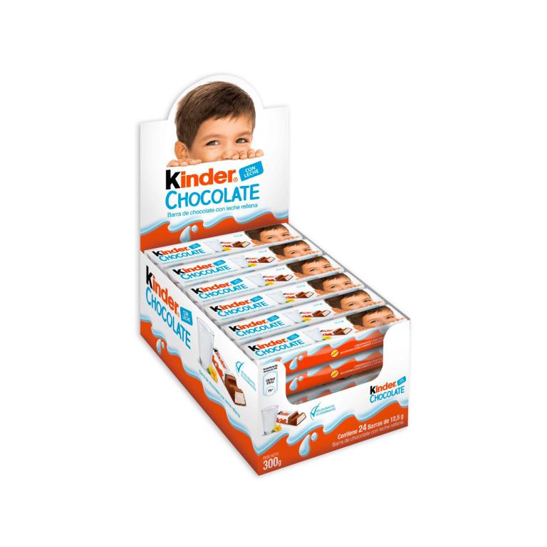 Chocolate Kinder Ferrero Pack 24 Unidades 12,5g Cada 300g Shopee Brasil