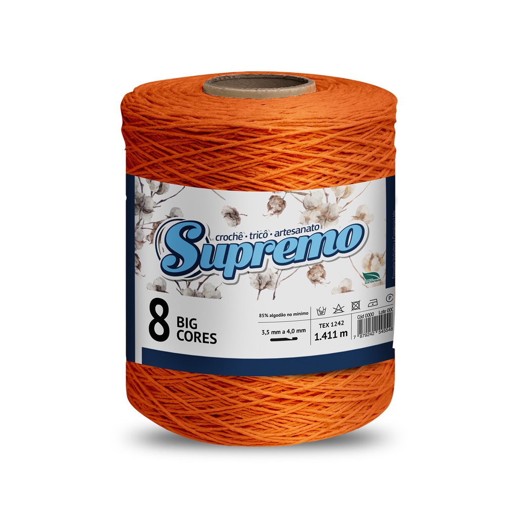 Barbante Supremo 1,8 KG BIG CONE Número 8 - Escolha Cor | Shopee