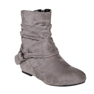 Sapatos femininos tamanho grande botas planas 41-43 fivela de cinto botas femininas botinas mujer