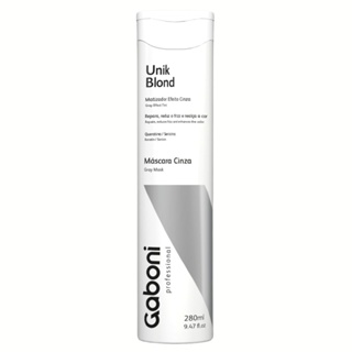 Máscara Matizadora Loiro Platinado (Anti-amarelamento) Unik Blond 280ml Gaboni Professional