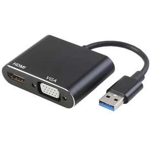 Cabo Adaptador USB 3.0 Para Hdmi Vga Video Audio 1080p