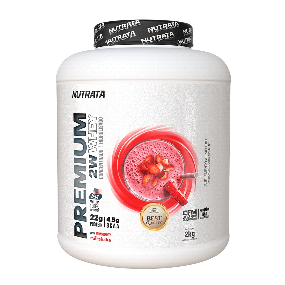 Whey Hidrolisado Premium 2w 2kg Morango – Nutratra