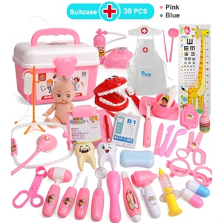 Maleta Kit Dentista Infantil Dentista 4 Peças Rosa Pakitoys :  : Brinquedos e Jogos