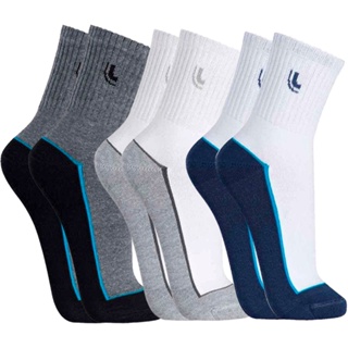 Kit com 3 Pares de Meia Esportiva Masculina Cano Longo Sport Lupo