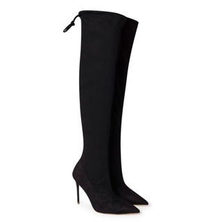 Bota Camurça Stretch Preto