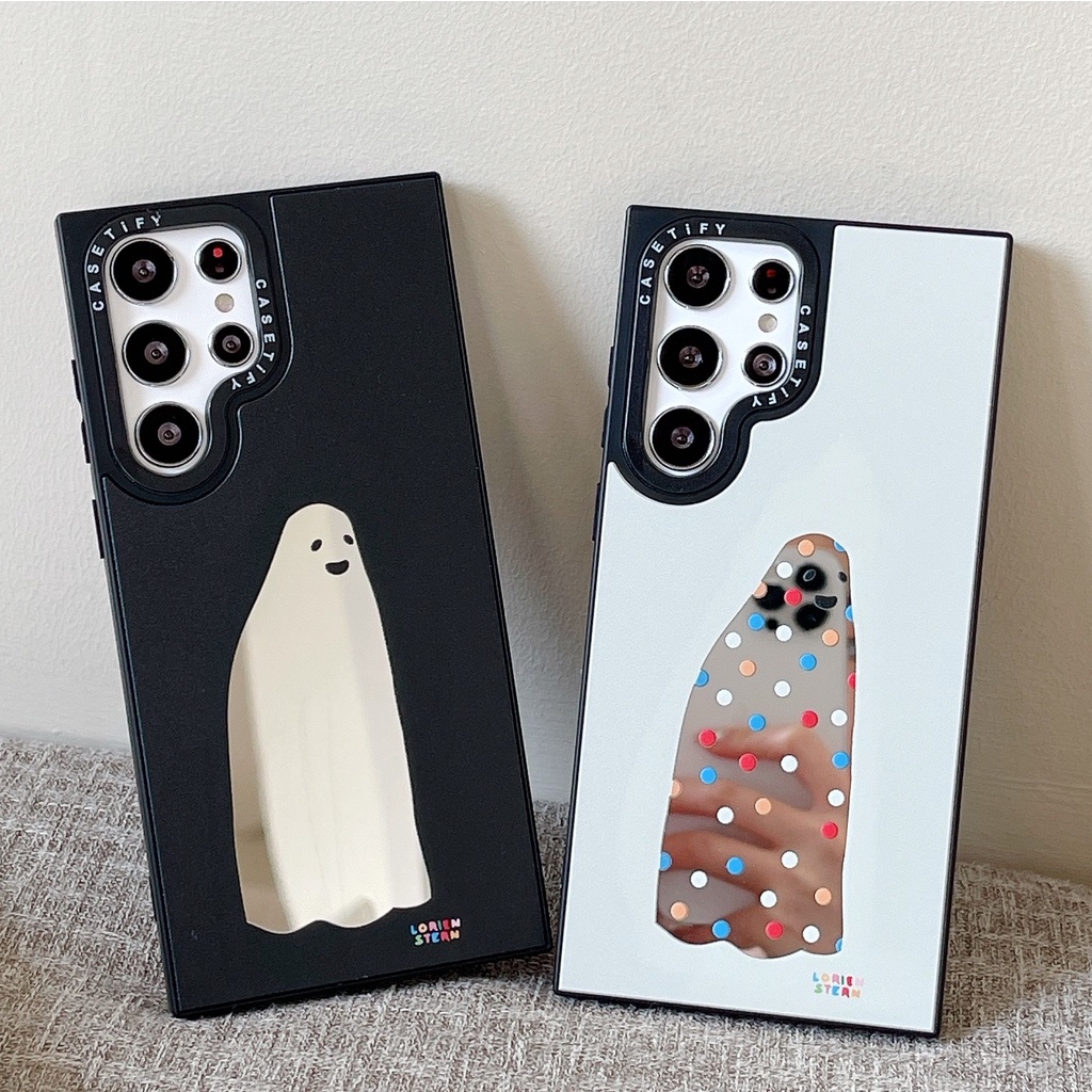 Capa Rígido De Espelho Fantasma Para Samsung Galaxy S22 S23 S24 Plus Ultra +