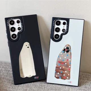 Capa Rígido De Espelho Fantasma Para Samsung Galaxy S22 S23 S24 Plus Ultra +