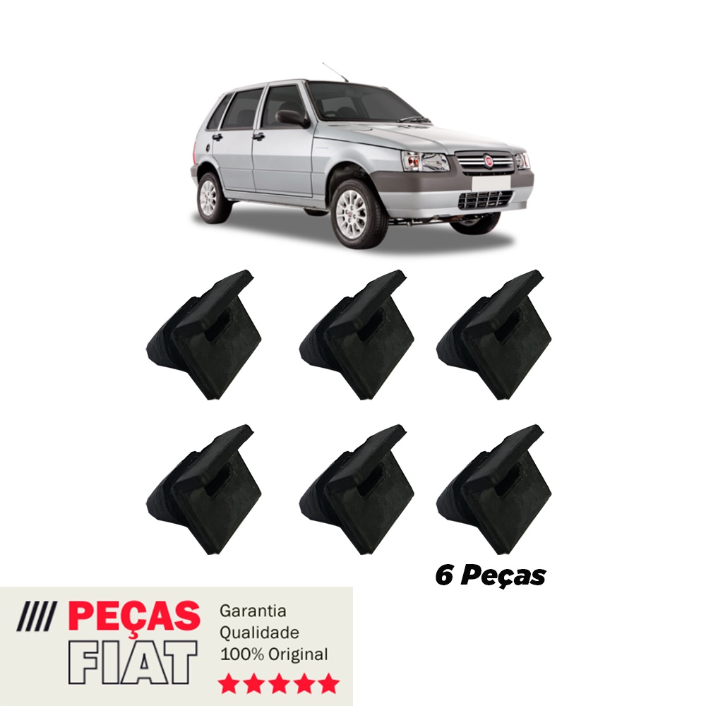 Kit Batente Apoio Tampa Porta Malas Bagagito Uno Fiat | Shopee Brasil