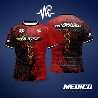 [Camisas Médicas NURSE V1 MediCo Camiseta Vestuário Sublimação Completa Fornecimento Limitado !