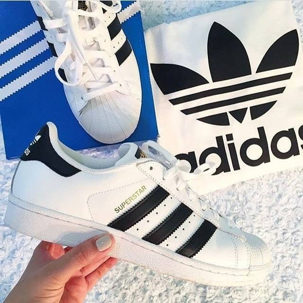 Adidas Superstar Branco e Preto