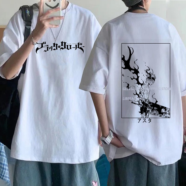 Camiseta Black Clover Anime Streetwear Moda Indie Manga