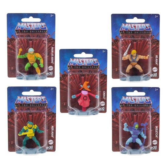 Kit Coleção 5 Mini Figuras Micro Collection He-man - MOTU - Mattel ...