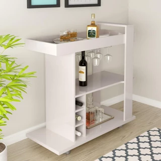 Adega Bar com Porta-Taças e Garrafas Multimóveis CR50032