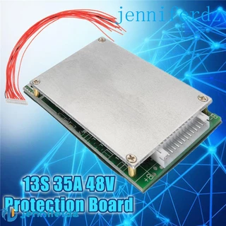 AJENNIFER Circuitos Integrados Quadro Sobre Corrente Módulo De Célula De Descarga BMS Bateria De Lítio 13S 35A 48V Placa De Circuito Impresso