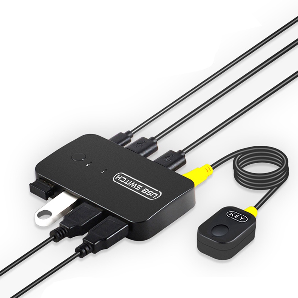 Comutador Adaptador USB KVM Switcher De Impressora Compartilhador De Rato Para Teclado De Computador Controlador