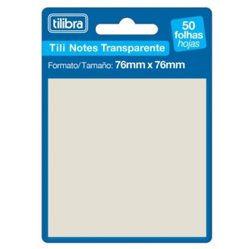 Bloco Adesivo Tili Notes Transparente Mm X Mm Com Folhas Tilibra Shopee Brasil