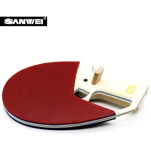 Raquete Tenis De Mesa Sanwei Pistol 9 Clássica Grip